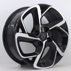 16 İnç 4X108 Citroen C Seri Peugeot 200 300 Seri Uyumlu Black Polish Jant Takımı