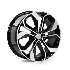 17'' 4X100 Renault icon Black Machined Jant Takım