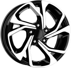 17'' 4X100 Renault CLİO DACİA  Black Machined Jant Jant Takım