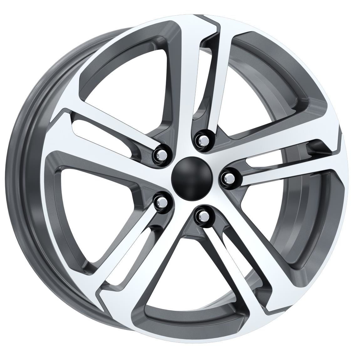 16'' 5X108 Volvo Peugot Citroen Black Machined