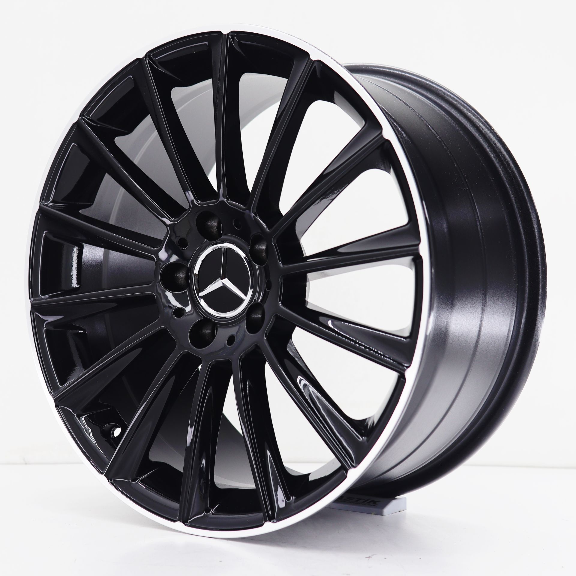 18 İnç 5X112 Marcedes Maybach E Series C Series S Class Black Lip Polish Jant Takım