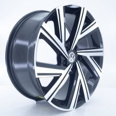 19'' 5X112 Black Machined Jant Takım