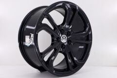 17 İnç 5X112 Wolksvagen Golf Jetta Seat Scirocco Passat T-Rock Black Jant Takım