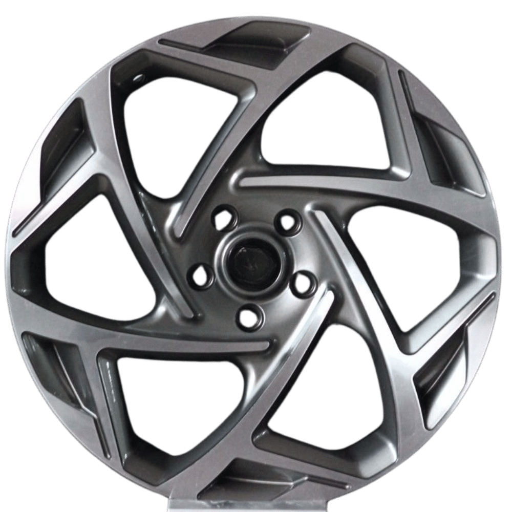 19 İnç 5X105 Chevrolet Opel Uyumlu Atom Gun Metal Polish Jant Takım