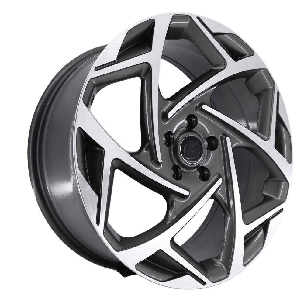 19'' 5X112 Audi Volkswagen Skoda Seat Uyumlu Gun Metal Polish Jant Takım