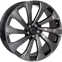 23 İnç 5x120 BMW X5 X6 Range Rover Uyumlu Black Grey Jant Takımı