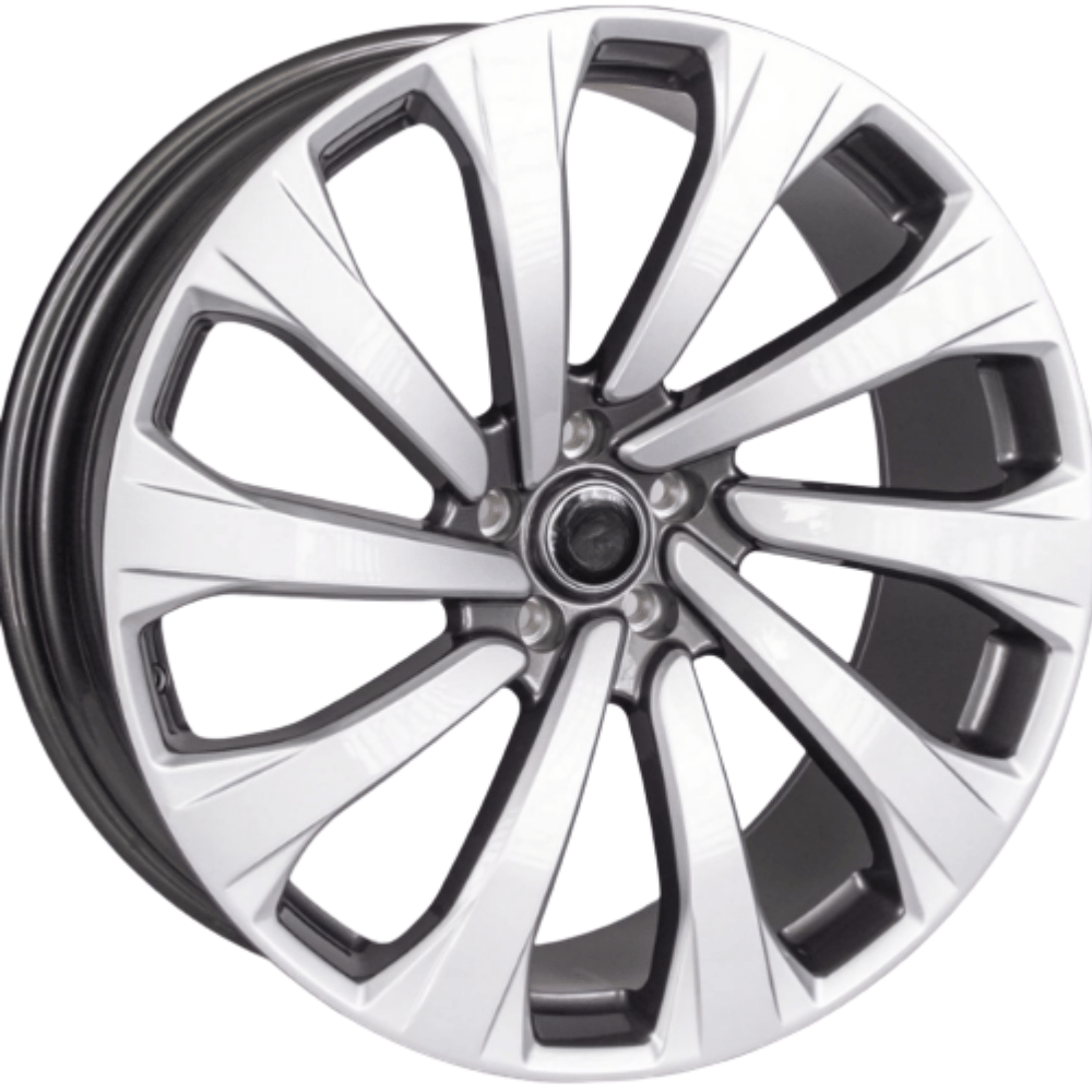 23 İnç 5x120 BMW X5 X6 Range Rover Uyumlu Grey Silver Jant Takımı