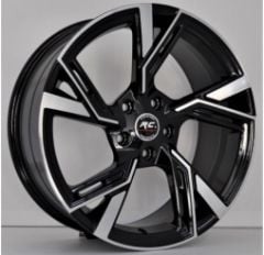 20 İnç 5X112 AUDİ A4 A5 A6 A7 A8 Volkswagen Seat Skoda Black Polish Jant Takım