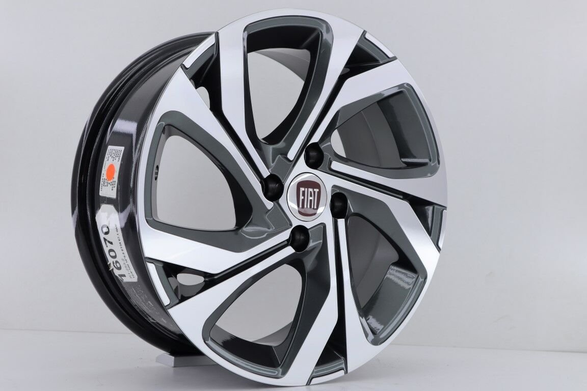 16'' İnç 4X100 16*6.5 Et35 Fiat Reanult Honda Opel Gun Metal Polish  Jant Takım