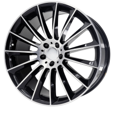 21 İnç 5X130 Mercedes G Kasa Porsche Cayenne Uyumlu Black Polish Jant Takımı