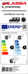 Lassa 215/75R16C 116/114Q 10PR Transway Ticari Lastik (2025)