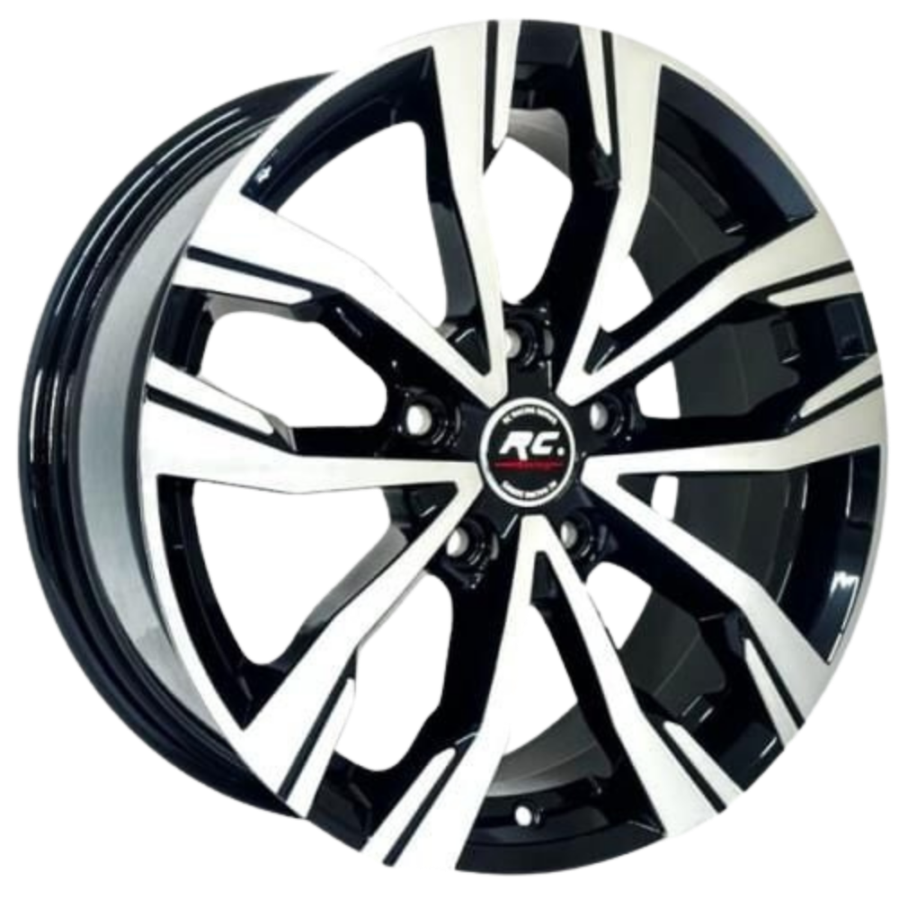 16 İnç 4x100 Dacia Fiat Renault Honda Uyumlu Black Polish Jant Takımı | R1 Wheels