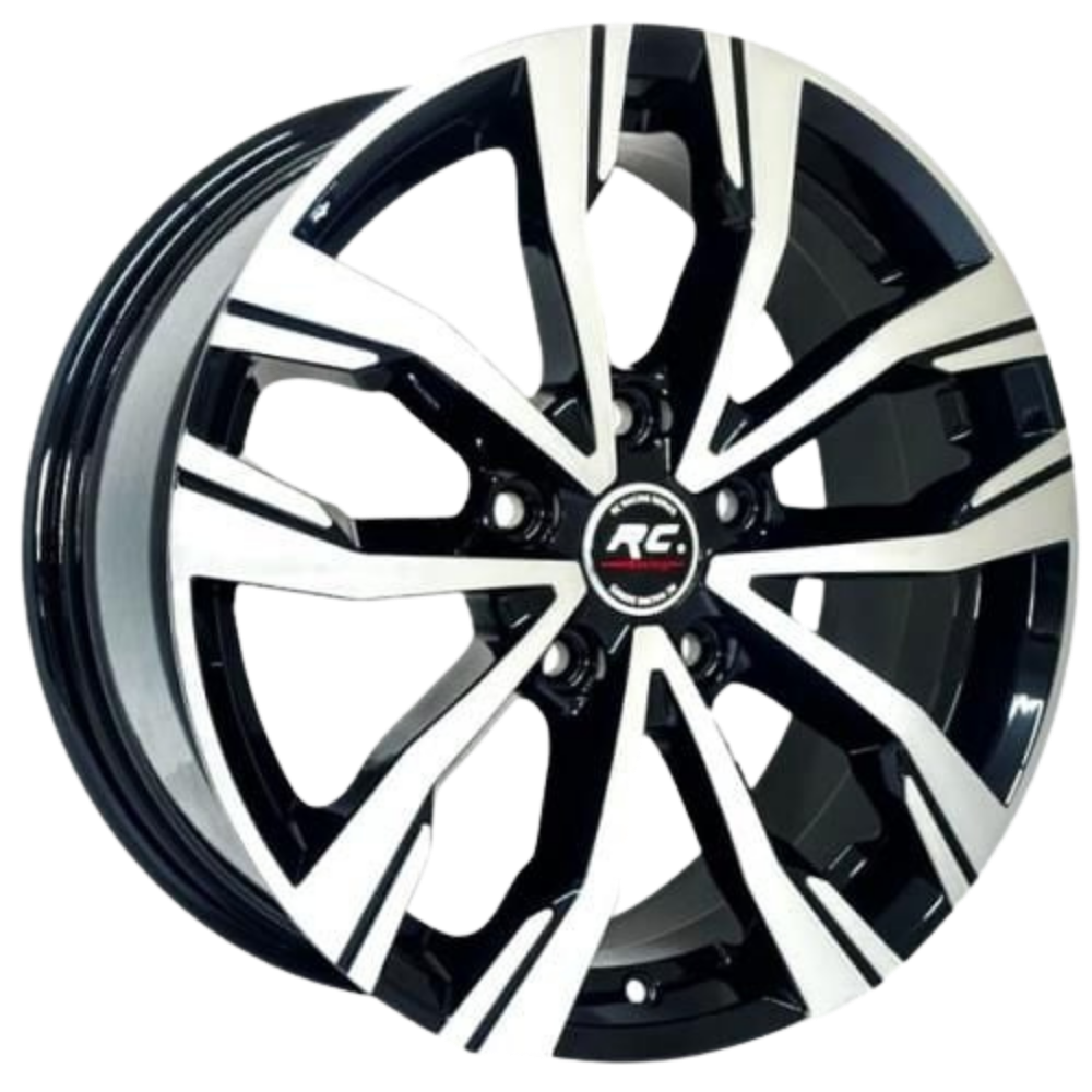16 İnç 4x100 Dacia Fiat Renault Honda Uyumlu Black Polish Jant Takımı | R1 Wheels