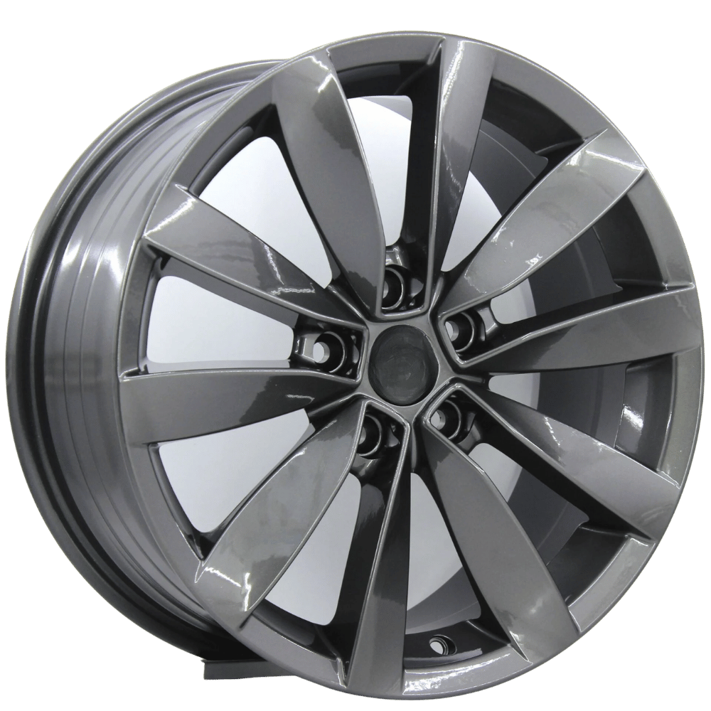 17 İnç 5x100 Volkswagen Seat Skoda Uyumlu Gunmetal Jant Takımı | R1 Wheels