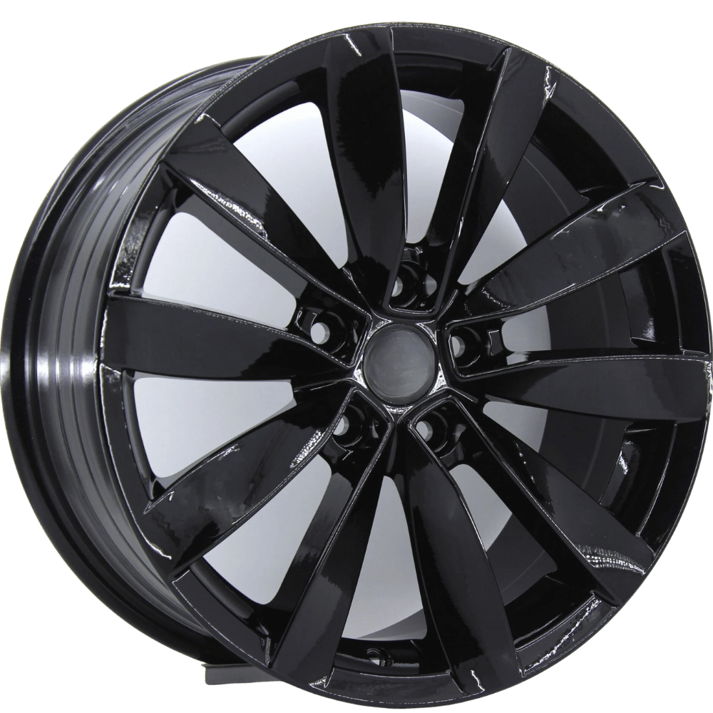 17 İnç 5X100 Volkswagen Polo Seat Skoda Fabia Lugano Black Jant Takım