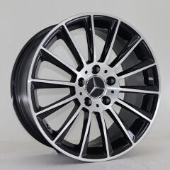 17 İnç 5X112 Mercedes Maybach Vito C180 E200 A180 Cla Black Polish Jant Takım