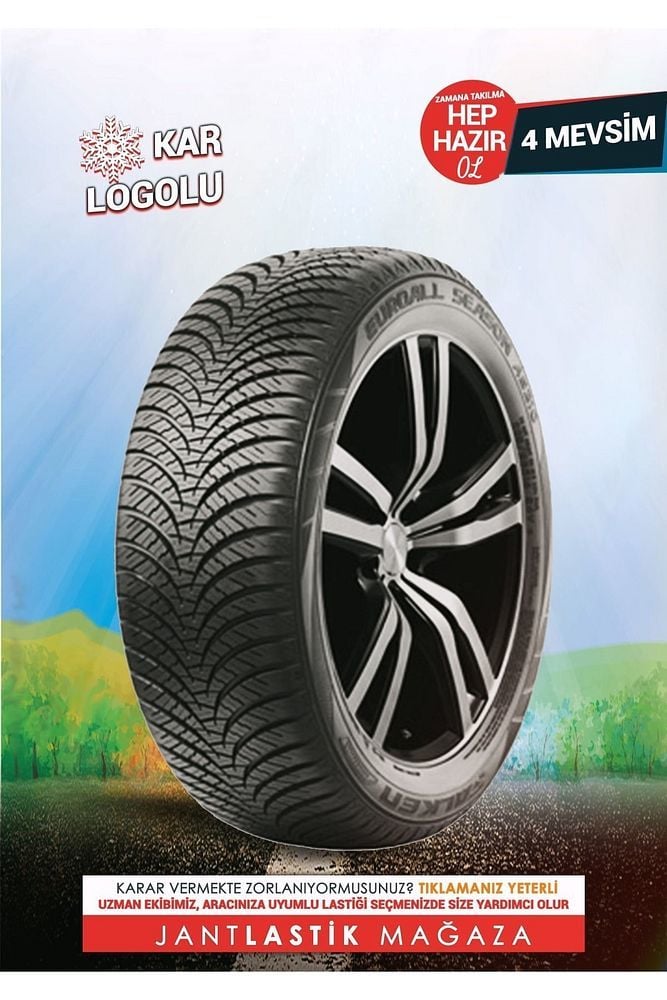 195/65r15 91h Euroall Season As210 4 Mevsim Kar Logolu(2022)