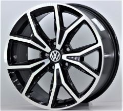 17 İnç 5X112 Volkswagen Seat Skoda Black Diamond Jant Takım