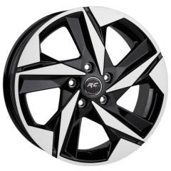 16 İnç 5x114.3 Kia Honda Toyota Uyumlu Black Finish Jant Takımı | R1 Wheels