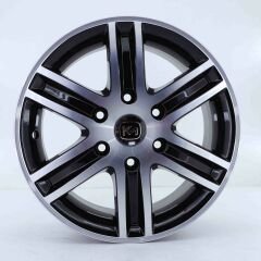 16'' 6X130 Black Polish  Jant Takım