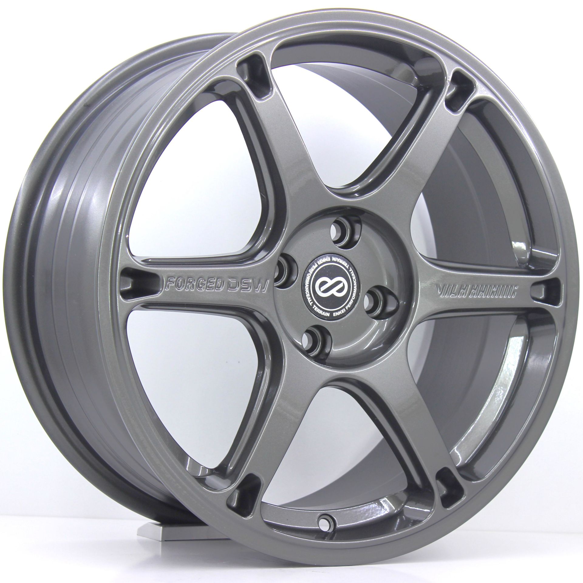 17 İnç 5X100 Forged Dura Seat Subaru Chrysler Volkswagen Polo Skoda Fabia Bora Gun Metal Jant Takım