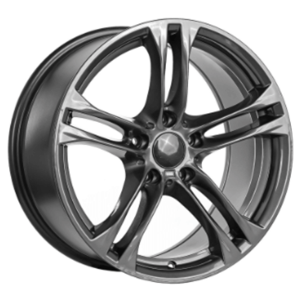 18 İnç 5x120 Bmw Volkswagen Opel Uyumlu Çift Aplikasyon Gun Metal Jant Takımı