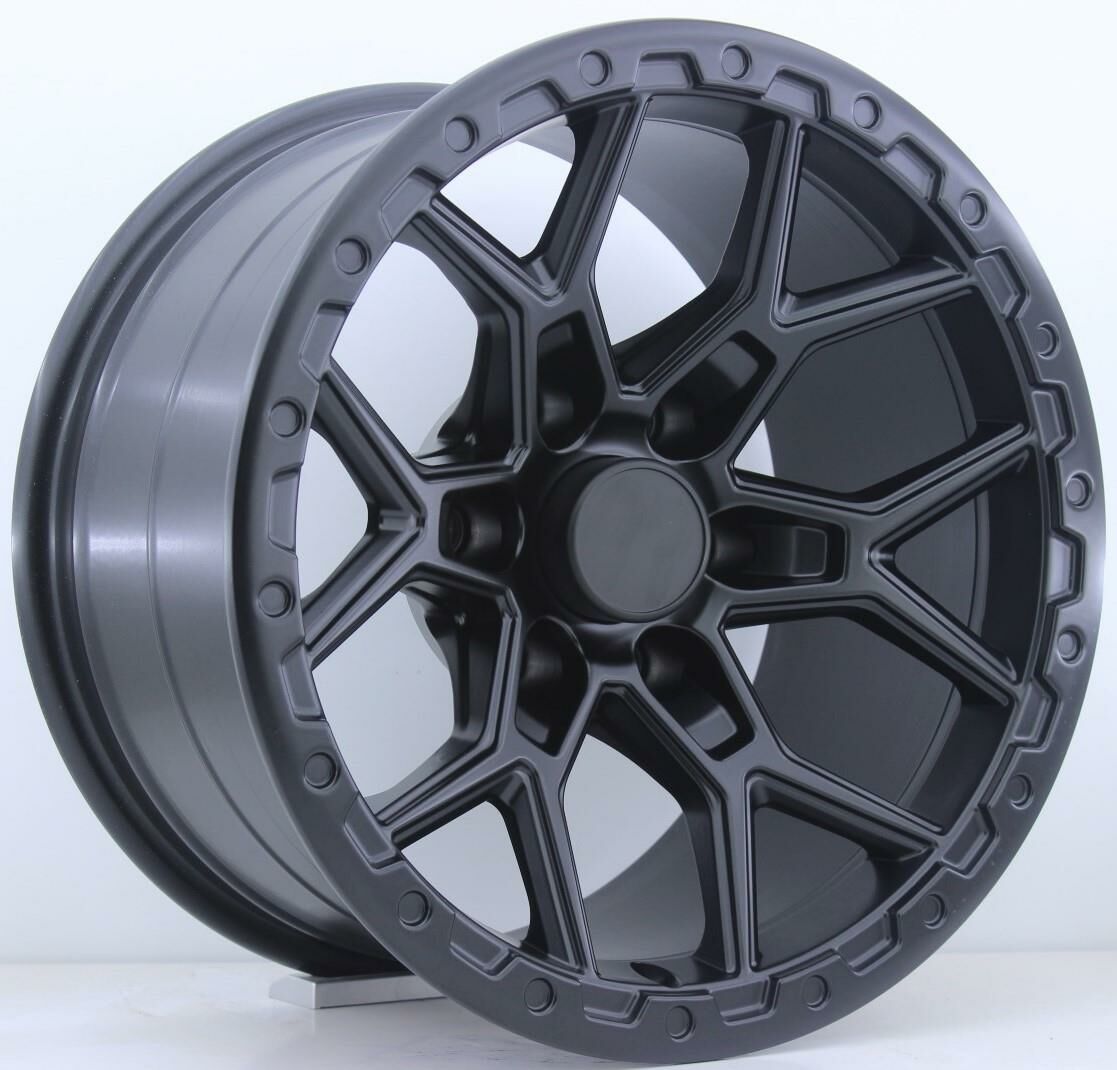 17 İnç 6X139.7 Toyota Hılux Land Cruıser Ford Ranger Hummer H3 H3T Mitsubishi L200 Nissan Navara Matt Black Jant Takım