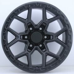 17 İnç 6X139.7 Toyota Hılux Land Cruıser Ford Ranger Hummer H3 H3T Mitsubishi L200 Nissan Navara Matt Black Jant Takım