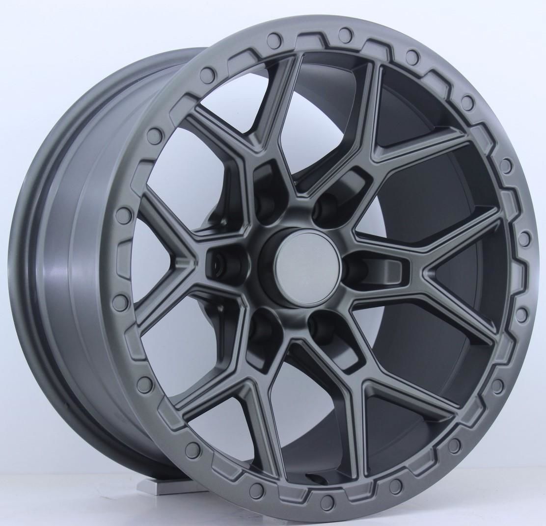 17 İnç 6X139.7 Toyota Hılux Land Cruıser Ford Ranger Hummer H3 H3T Mitsubishi L200 Nissan Navara Matt Gun Metal Jant Takım