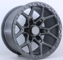 17 İnç 6X139.7 Toyota Hılux Land Cruıser Ford Ranger Hummer H3 H3T Mitsubishi L200 Nissan Navara Matt Gun Metal Jant Takım