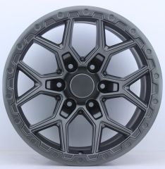 17 İnç 6X139.7 Toyota Hılux Land Cruıser Ford Ranger Hummer H3 H3T Mitsubishi L200 Nissan Navara Matt Gun Metal Jant Takım