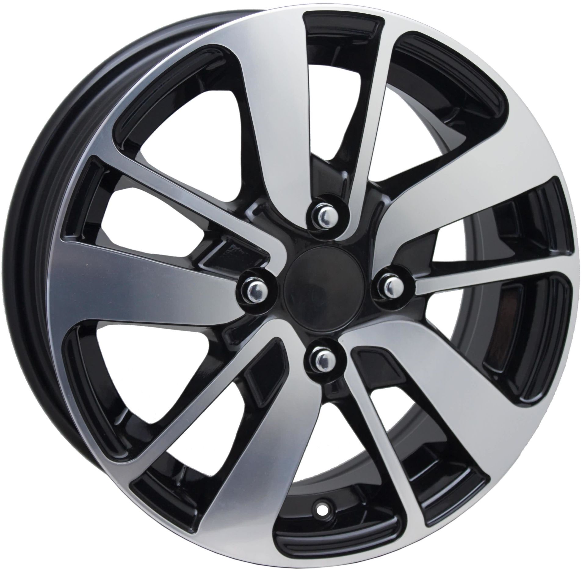 14'' 4X100 Renault Fluence Uyumlu İcon Black Machined Jant Jant Takım