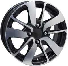 14'' 4X100 Renault Fluence Uyumlu İcon Black Machined Jant Jant Takım