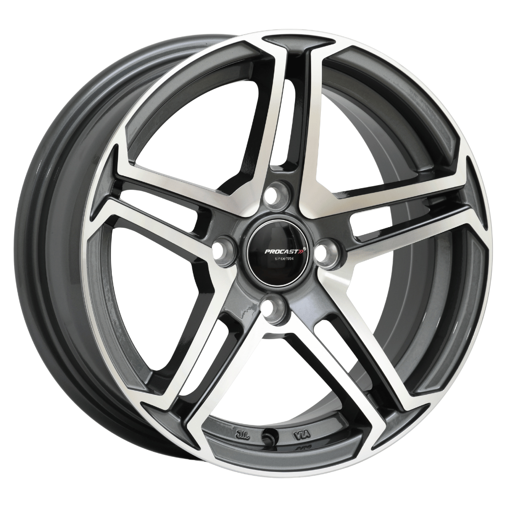 14 İnç 4x100 Toyota Honda Hyundai Renault Uyumlu Gun Machined Jant Takımı