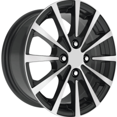 14 İnç 4X108 Peugeot Citroen Uyumlu Black Machined Jant Takım