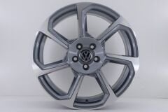 17'' İnç 5X112 Wolksvagen Golf Jetta Seat Scirocco Audi Passat T-Rock Gun Metal Polish