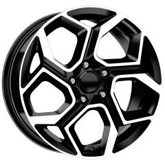17'' 5X108 Ford Uyumlu Black Machined Jant Jant Takım