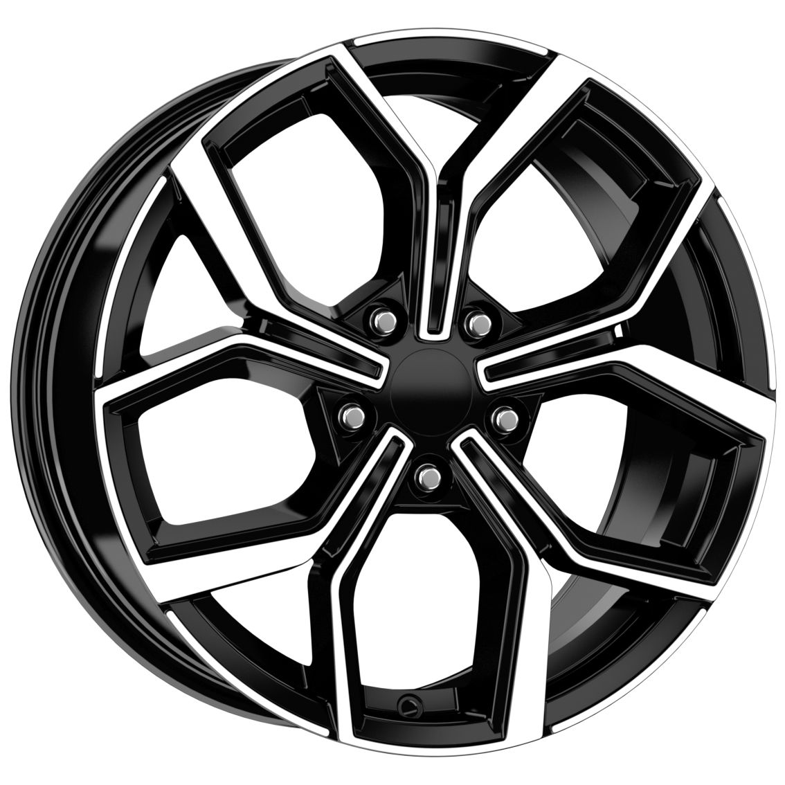 17 İnç 5X112 Seat Skoda Volkswagen Golf Passat Jetta Uyumlu Black Diamond Jant Takım