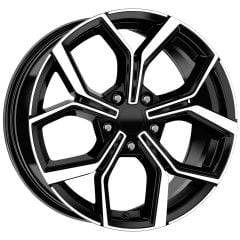 17 İnç 5X112 Seat Skoda Volkswagen Golf Passat Jetta Uyumlu Black Diamond Jant Takım