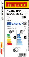 Pirelli 225/35R20 90Y P-ZERO PZ4 BMW (*) Run Flat XL 2025