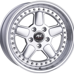 17 İnç 5x120 BMW E36 E46 Uyumlu AC Schnitzer Silver/Lip Ön Jant