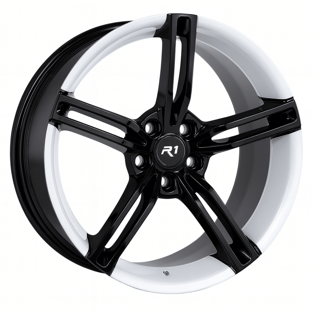 18 İnç 5x112 White-Black Porsche Taycan Jant Takımı // R1 Wheels