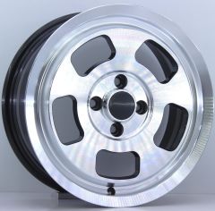 14 inç 4x100 Fiat Hyundai Toyota Uyumlu Black Polish Jant Takımı | R1 Wheels
