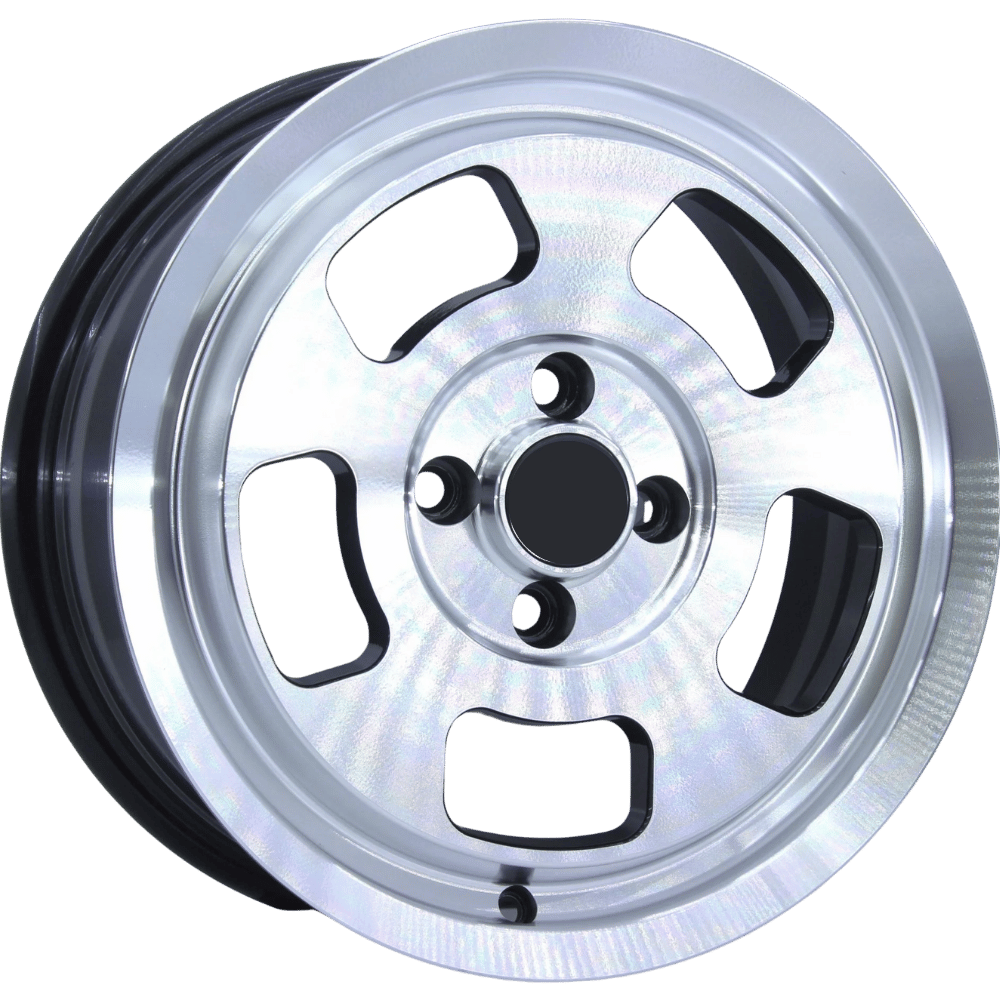 14 inç 4x100 Fiat Hyundai Toyota Uyumlu Black Polish Jant Takımı | R1 Wheels