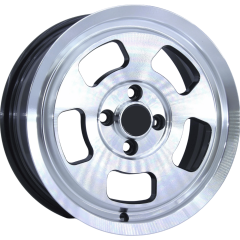 14 inç 4x100 Fiat Hyundai Toyota Uyumlu Black Polish Jant Takımı | R1 Wheels