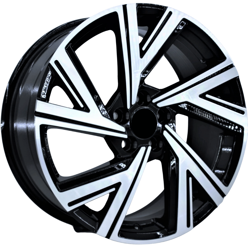 17 İnç 5X100 Seat Volkswagen Polo Skoda Black Polish Jant Takım