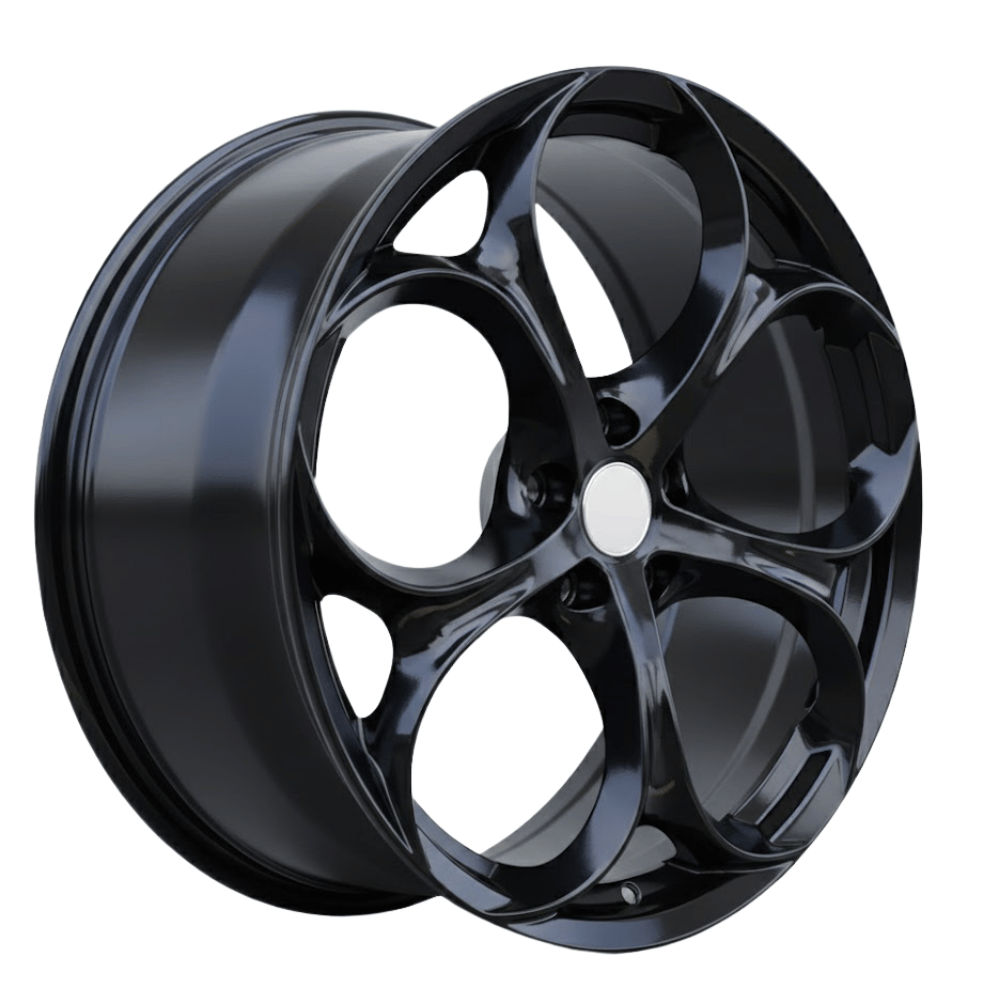 19 İnç 5x110 Opel Alfa Uyumlu Gloss Black Jant Takımı | R1 Wheels