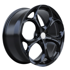 19 İnç 5x110 Opel Alfa Uyumlu Gloss Black Jant Takımı | R1 Wheels
