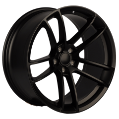 20 İnç 5x115 20*9.5 Challenger Charger Uyumlu Matt Black Jant Takımı | R1 Whee
