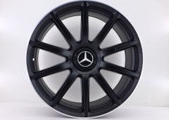 20'' İnç 5X112 20*9.5 Et Mercedes Black Machined Lip Polish  Jant Takım